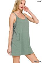 Mini Dress With Built In Shorts