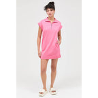 Half Zip Up Mock Neck Mini Dress