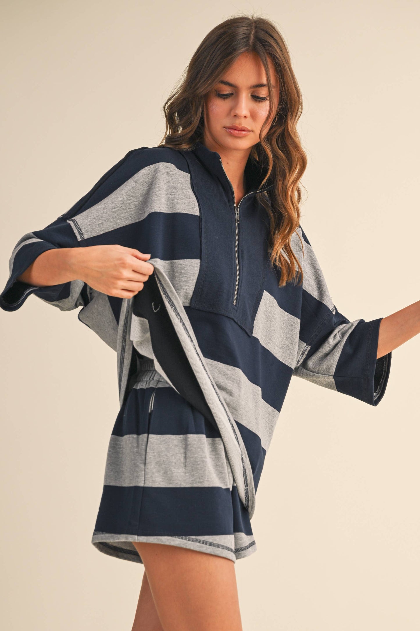 Espresso Stripe Oversized Set