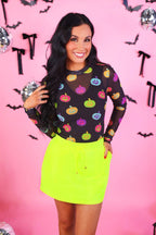 Kate Mesh Top- Pumpkin Pop