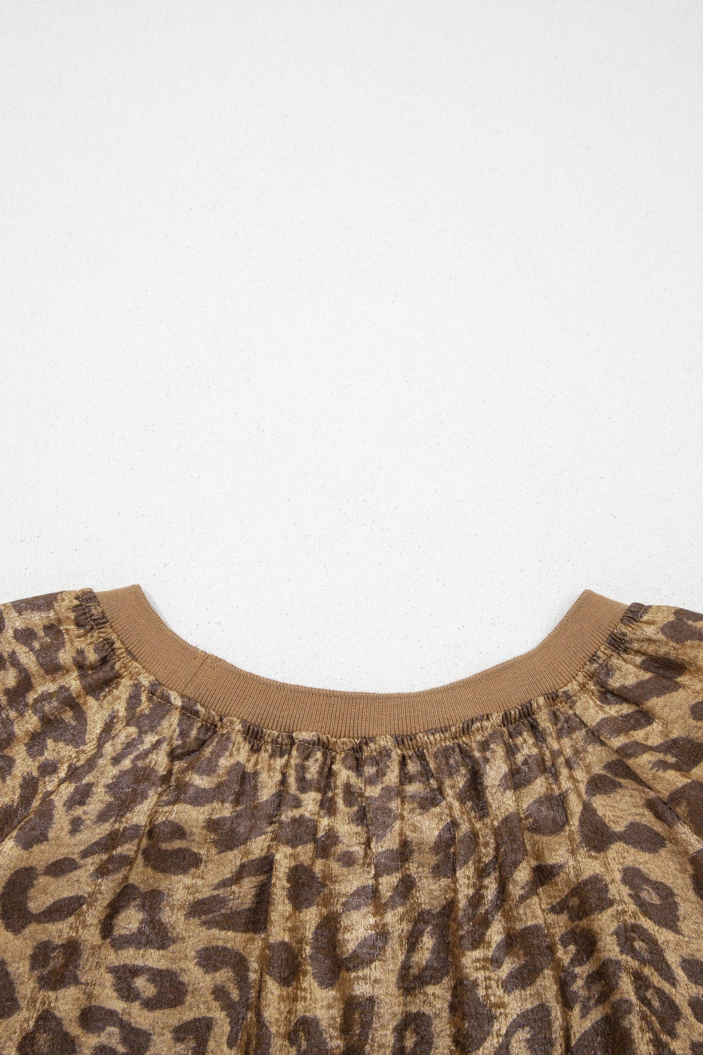 PRETTY BASH Metallic Leopard 3/4 Sleeve Blouse