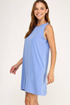 Solid Shift Dress