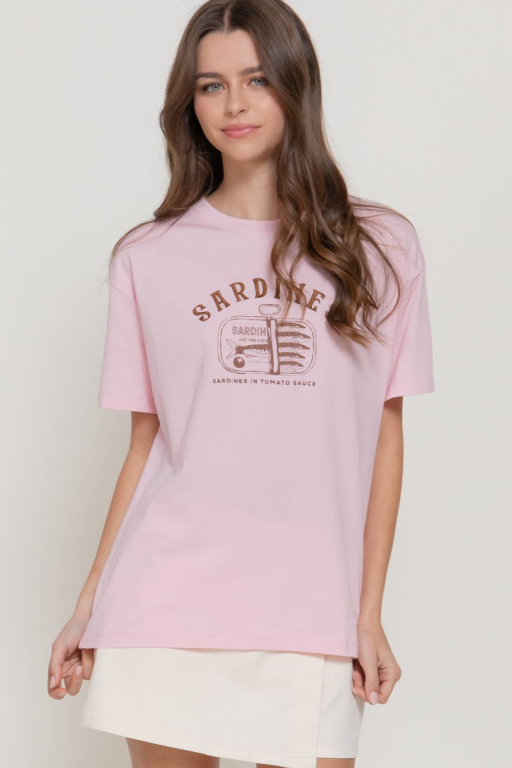 Short Sleeve Crew Neck Embroidery Crew Neck Top