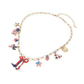 American USA Cowboy Charm Necklace
