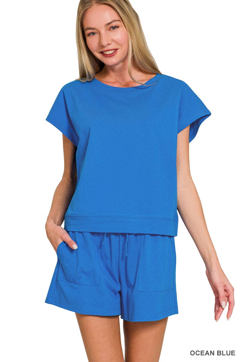 ....Cotton Top & Shorts 2PC Set SI-27829