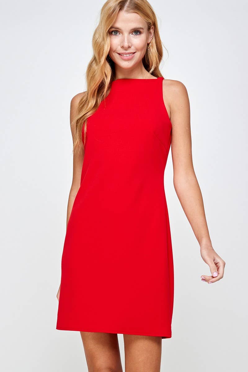 Solid Shift Dress