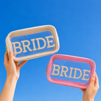 2-in-1 BRIDE Clear Cosmetic Bag Bundle - Set Of 6 ( $36 Value )