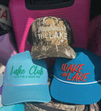 Happier At The Lake Camo Hat
