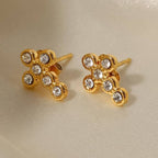 18K STAINLESS STEEL TARNISH FREE STUD EARRINGS | 40E470