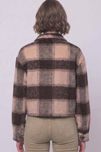 Plaid Cropped Shacket
