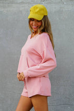 Cozy Lounge Hoodie & Shorts Set
