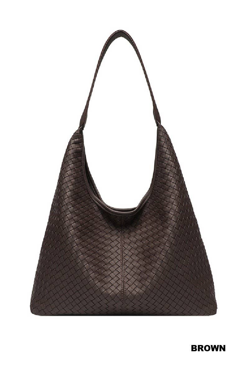 Woven Weave Hobo Shoulder Bag