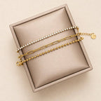 STAINLESS STEEL TARNISH FREE RHINESTONE BRACELET | 40B5270