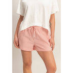 Striped Drawstring Waist Shorts