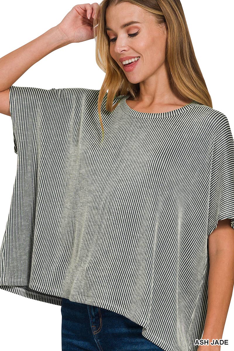 Corded Oversized Top