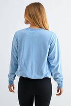 Mineral Cloud Bubble Hem Pullover