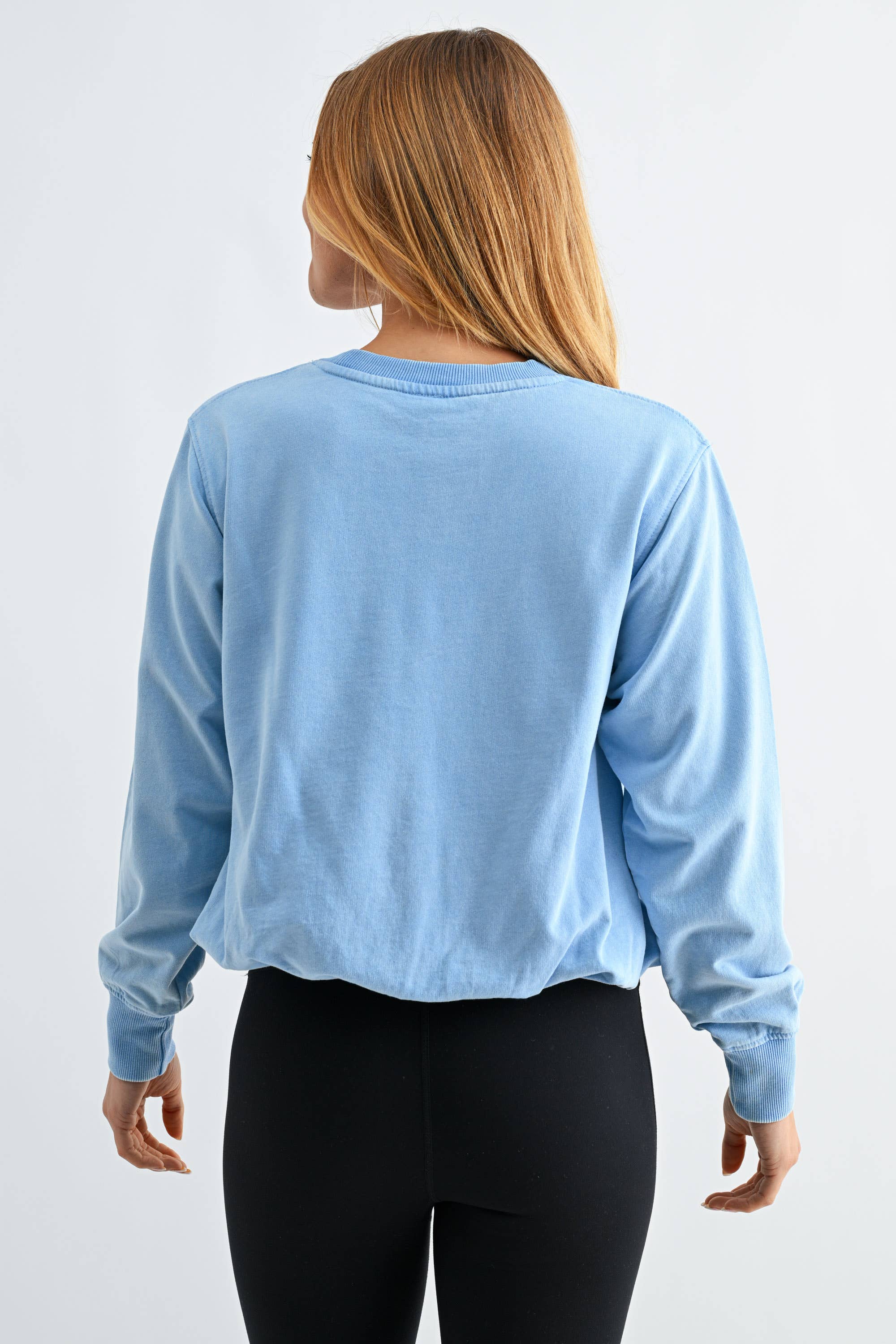 Mineral Cloud Bubble Hem Pullover