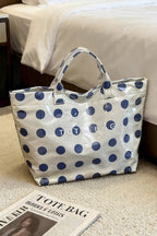 LAS Polka Dot Durable Waterproof PVC Tote Bag