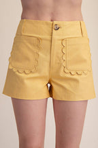 Colette Shorts Scallop Detail Pocket
