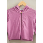 Zip Up Cropped Hoodie