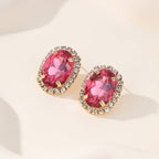 Vintage-Style Rhinestone Stud Earrings | 40E513