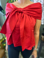 Bow Accented Off The Shoulder Top