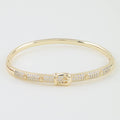 Bejeweled Buckle Belt Cuff Bracelet