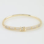 Bejeweled Buckle Belt Cuff Bracelet