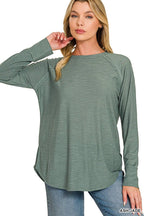Cotton Slub Jersey Long Sleeve Tee Shirts