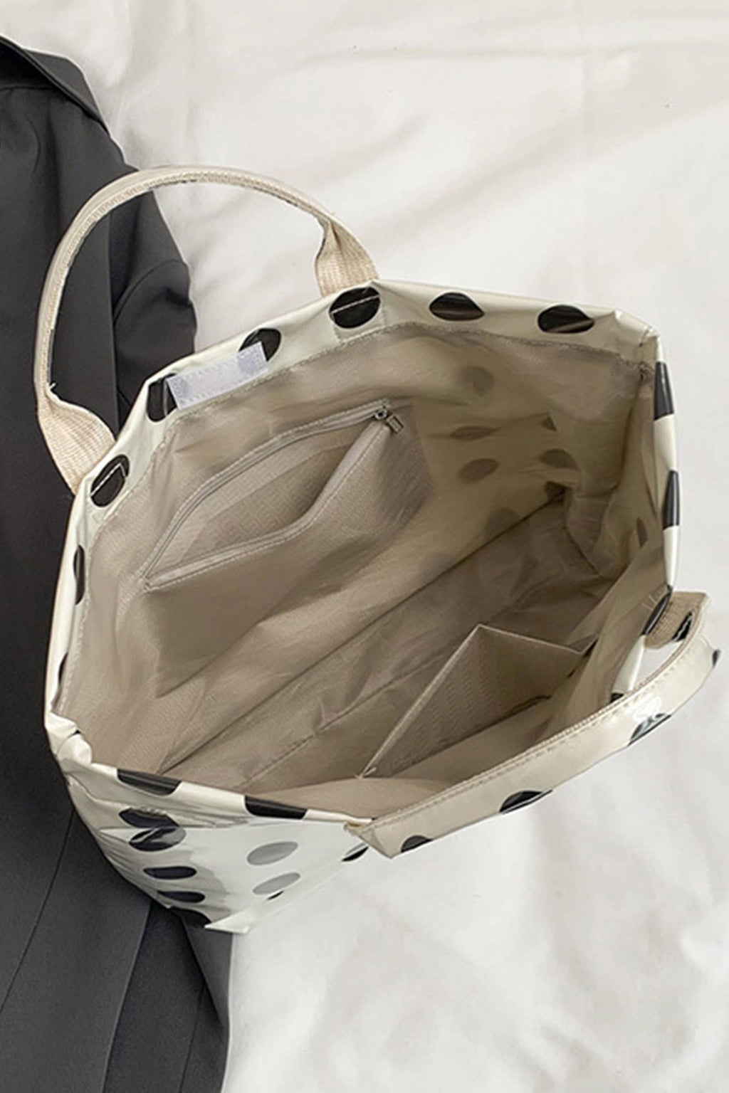 LAS Polka Dot Durable Waterproof PVC Tote Bag
