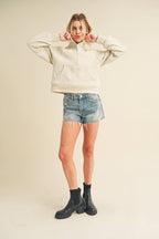 950CK Dove Funnel Neck Half Zip 6