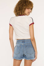 KanCan High Rise Light Wash Shorts