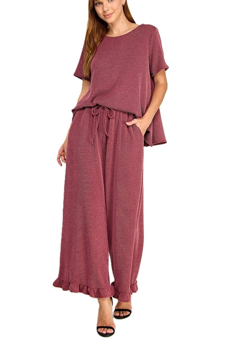 Solid Curly Rib Set