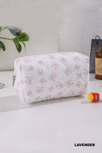 Coquette Bow Cosmetic Makeup Bag
