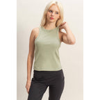 Acid Washed Ribbed Tank Top