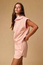 Blake Half Zip Top + Shorts Set