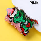 Holiday Christmas Grinch Theme Hair Claw Clip | 40H1156