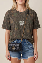 Jesus Loves You -mini-  Dark Camo Shortsleeve