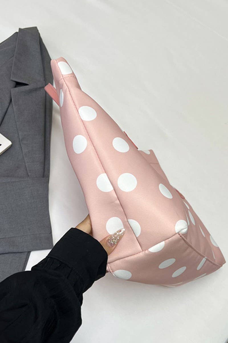 Polka Dot Oxford Tote Bag