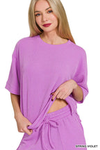 Rib Tee & Shorts 2pc Set
