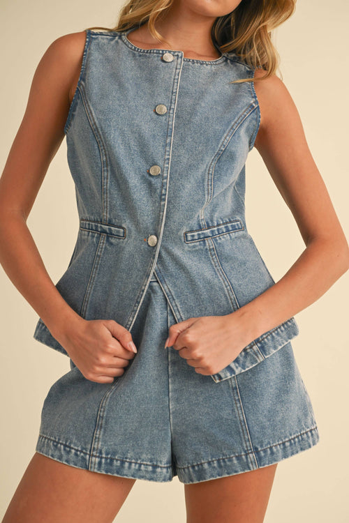 Abby Jean Vest + Shorts Set