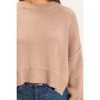 Ribbed Drop Shoulder Sweater