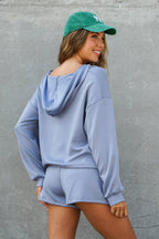 Cozy Lounge Hoodie & Shorts Set