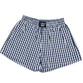 BXGH-NAVY GINGHAM BOXER SHORT