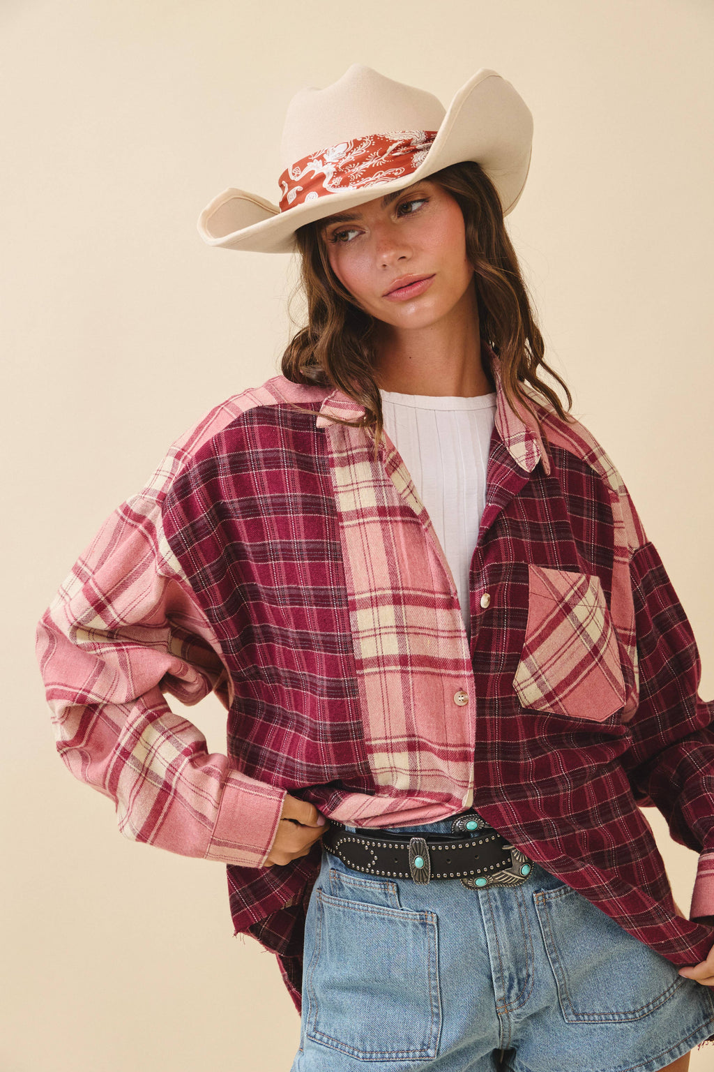 8376EN Kambrie Plaid Flannel Shirt