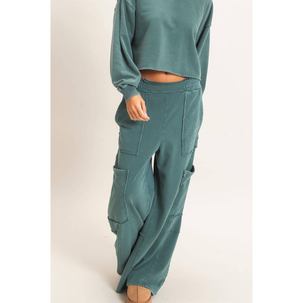 Mineral Wash Cargo Pocket Pants