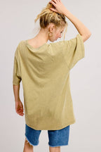 Y'All Y'All Y'All Graphic S/S Washed Boyfriend Tee
