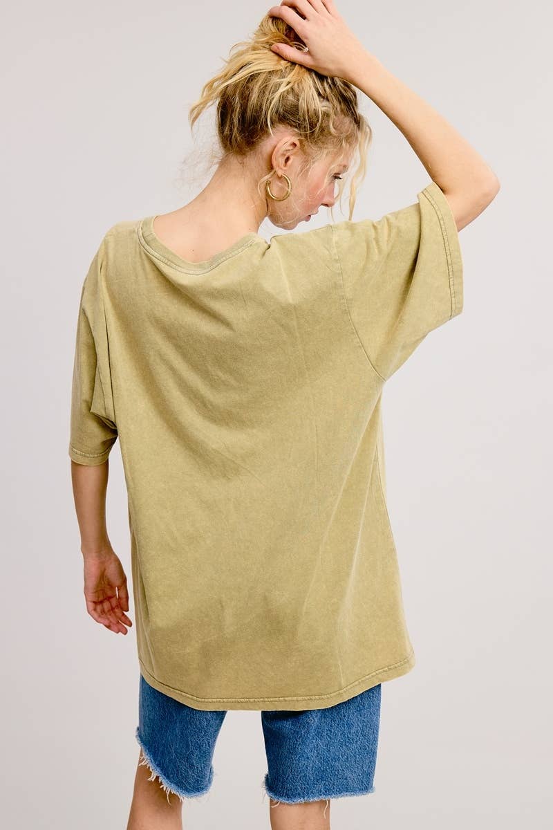 Y'All Y'All Y'All Graphic S/S Washed Boyfriend Tee