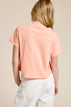 Free Bird America Vintage Graphic S/S Seamless Faux Crop
