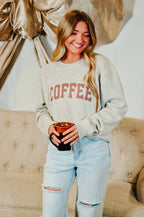 Coffee Puff Knit Sweater